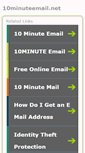 Mobile Screenshot of 10minuteemail.net